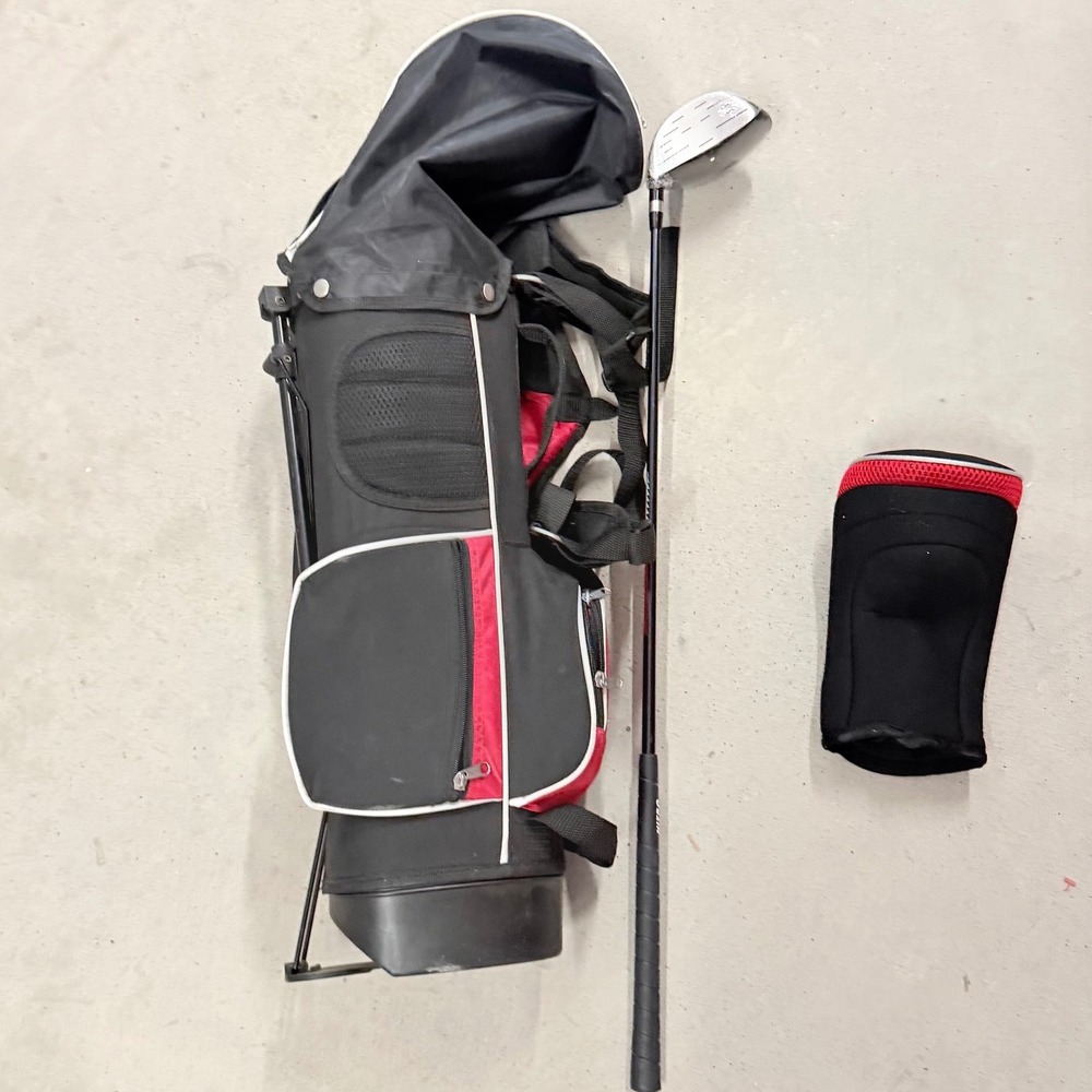 Nitro Blaster Junior Golf Bag and 16 Degree Driver Set Black Red with Headcover - Picture 4 of 16